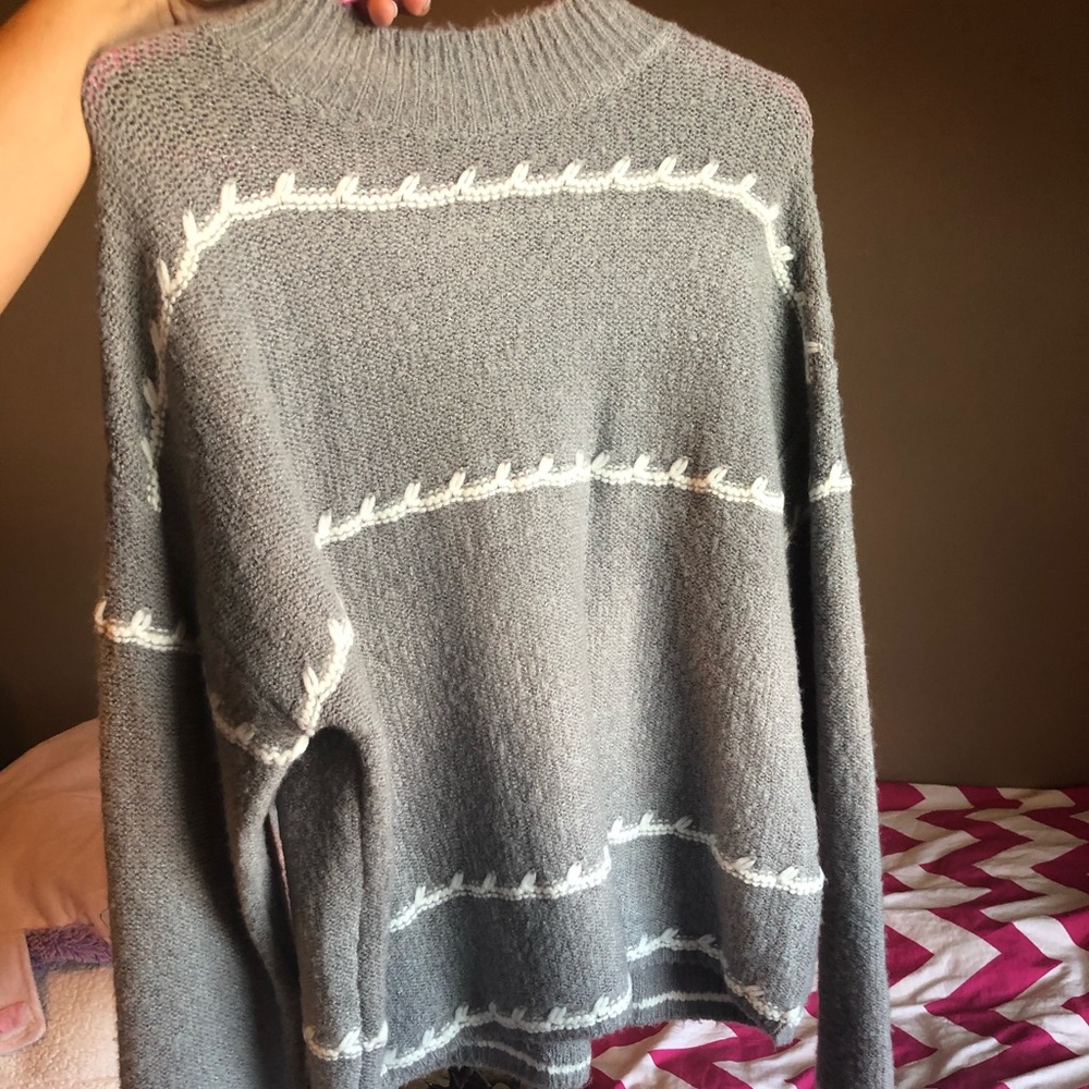 rag poets grey sweater